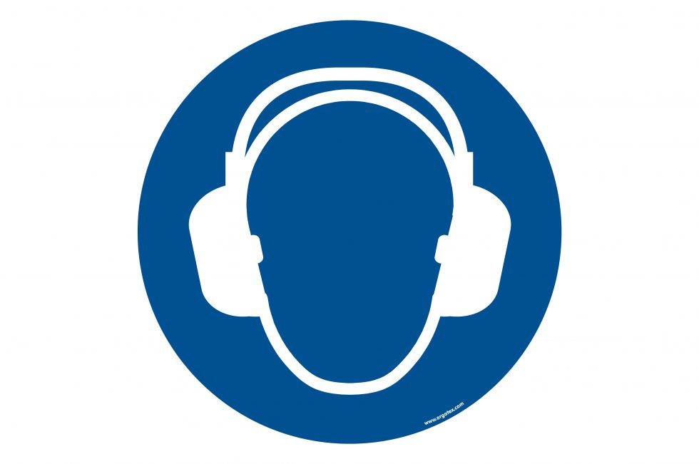 "Wear hearing protection" floor symbol One Touch Solutions