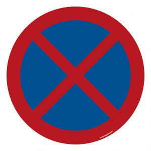 "No access for forklifts" floor symbol